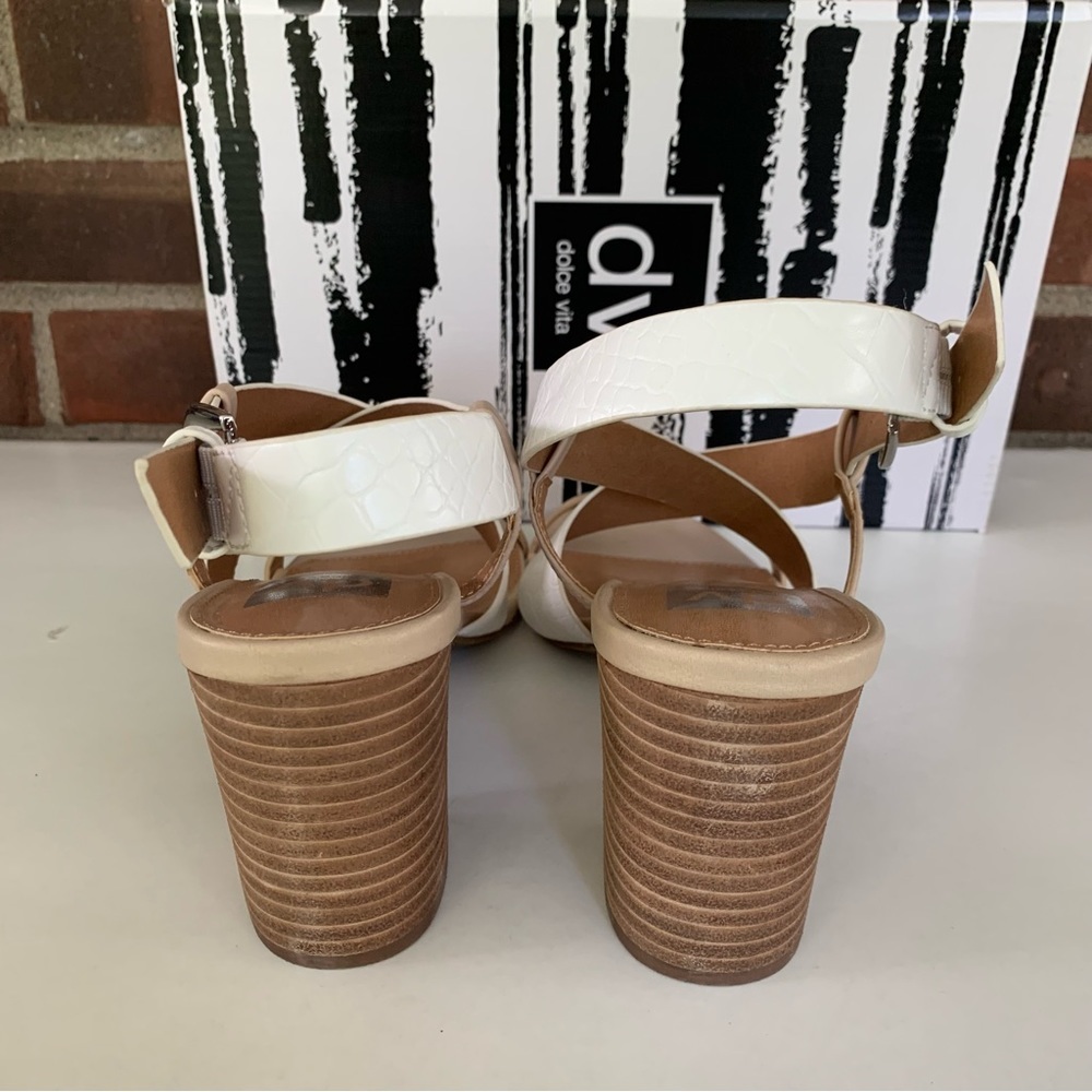 DV By Dolce Vita Womens Kelso Synthetic Strappy block Heel sandals US 8.5 M - Picture 7 of 10